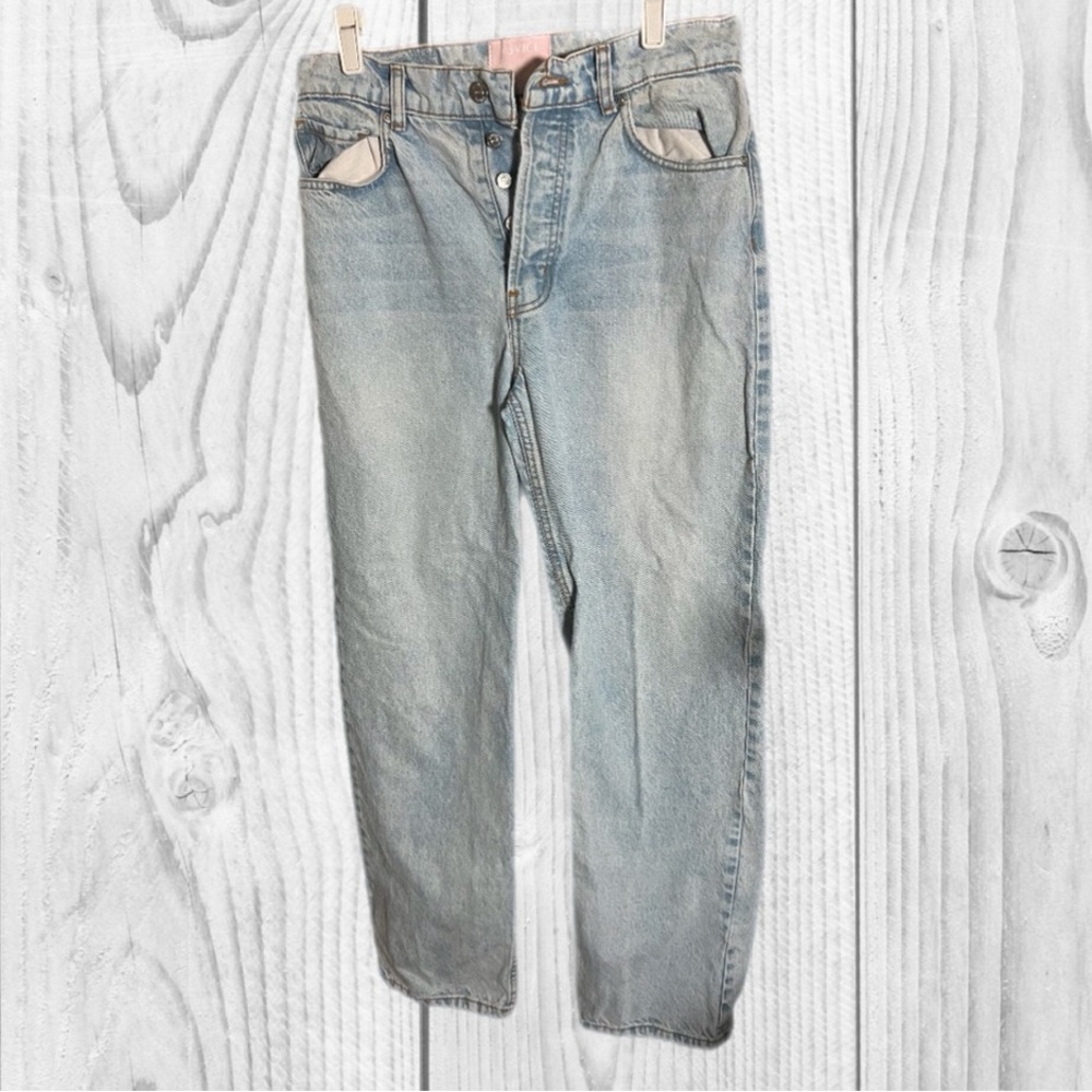 Revice Denim Jeans Women's Size 29 Blue Light Wash Straight Leg Casual